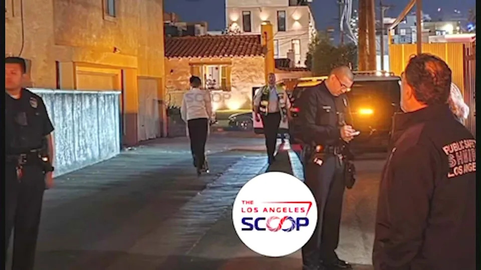 The Los Angeles Police Department responded to the alleyway to investigate the hate crime incident. (The LA Scoop)