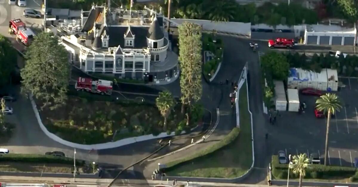 Crews battle fire at Hollywood's iconic Magic Castle