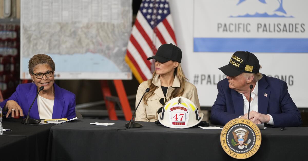 Bass, Barger meets with Trump to push for L.A. fire recovery funds