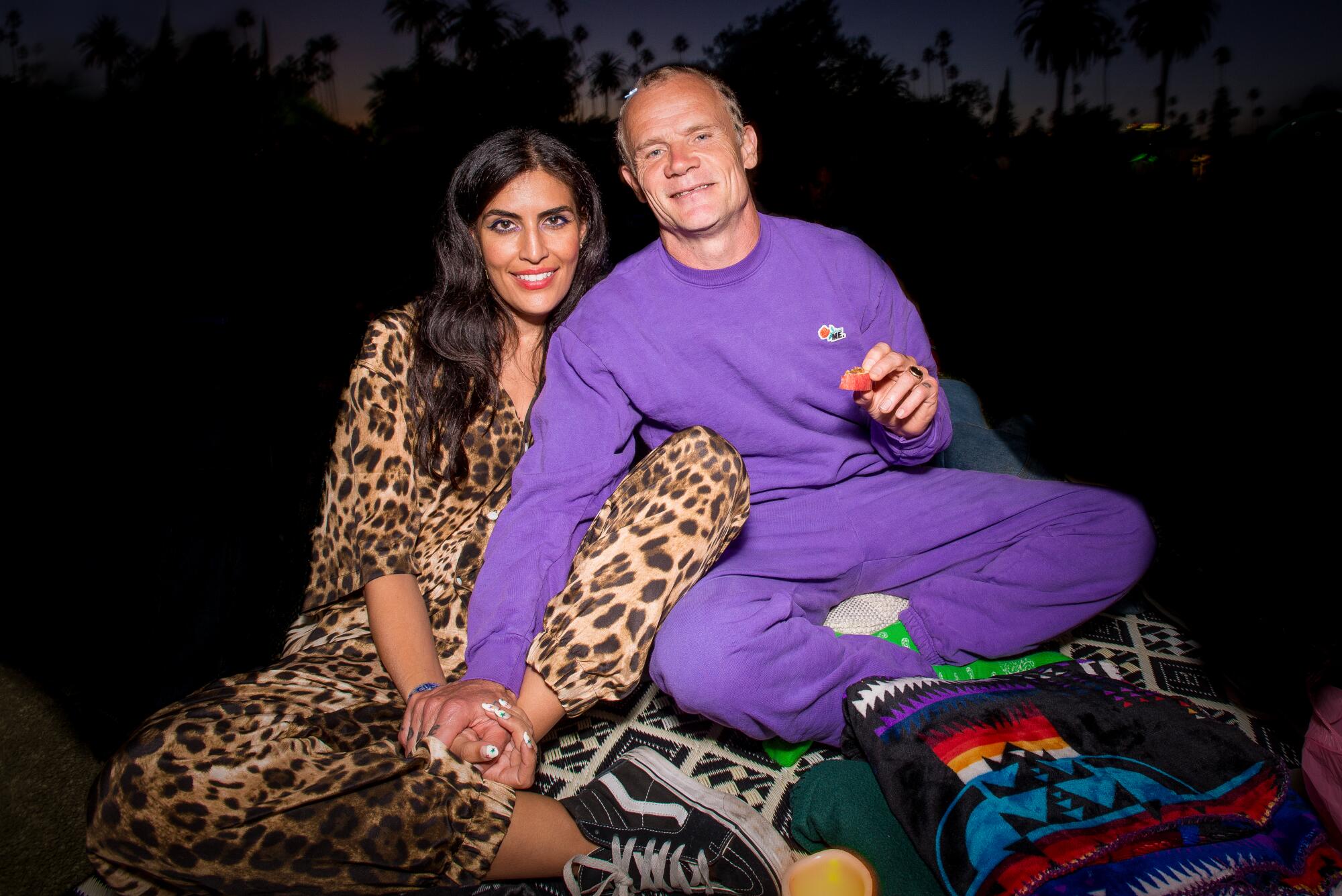 Melody Ehsani and Flea.