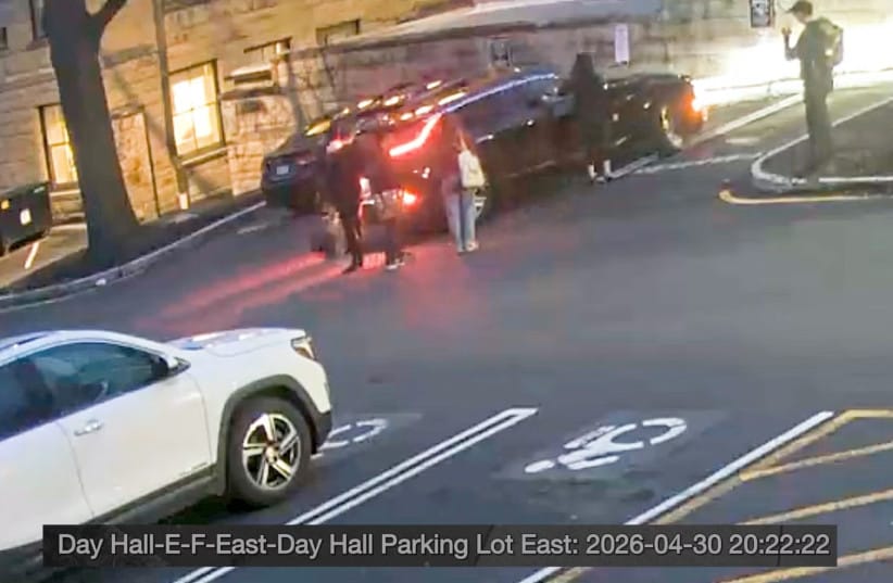 A video released by Cornell University shows one angle on an interaction between President Michael Kotlikoff and student protesters on April 30, 2026.