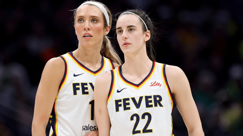 Lexie Hull and Caitlin Clark of the Indiana Fever