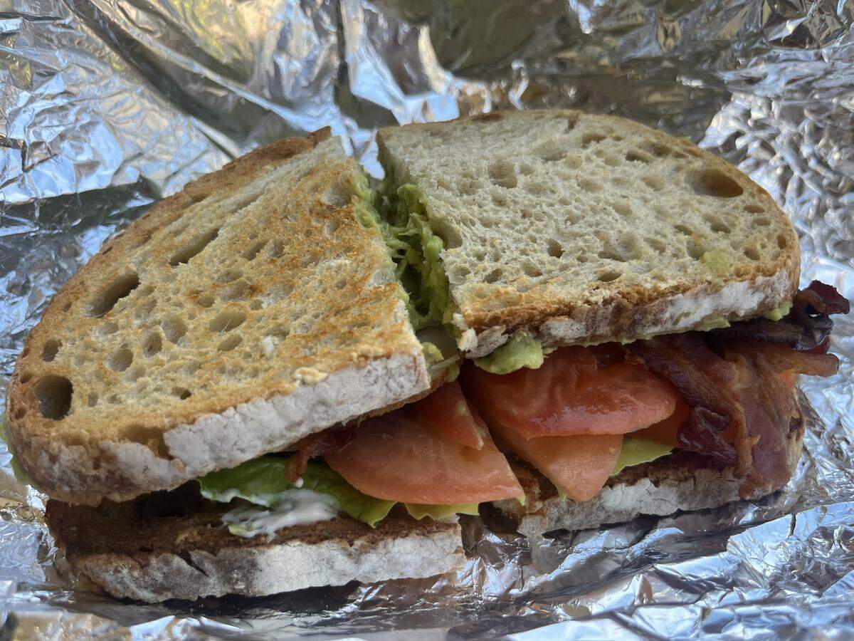 A BALT (abcon, avocado, lettuce, tomato sandwich) from The Lunch Box off Camp Bowie in Fort Worth.