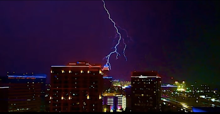 56K lightning strikes in Houston area with Saturday storms