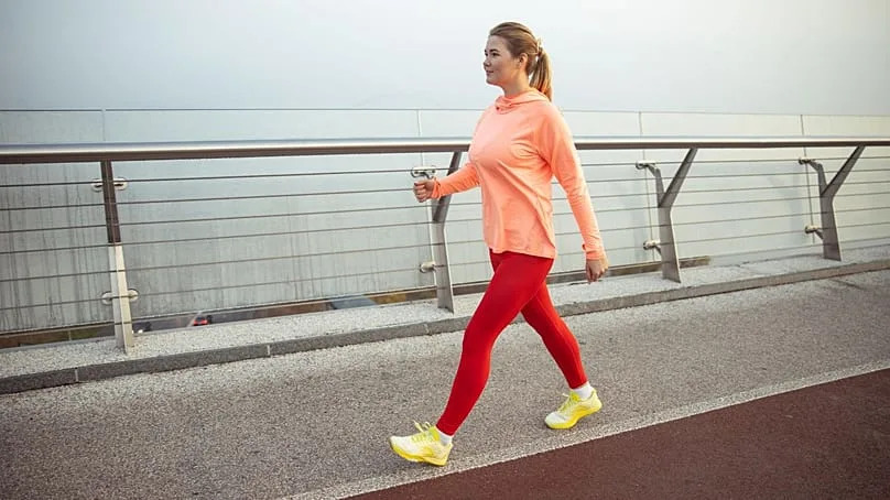 Researchers found that intermittent brisk walking, even if done only once a week, can reduce body fat mass