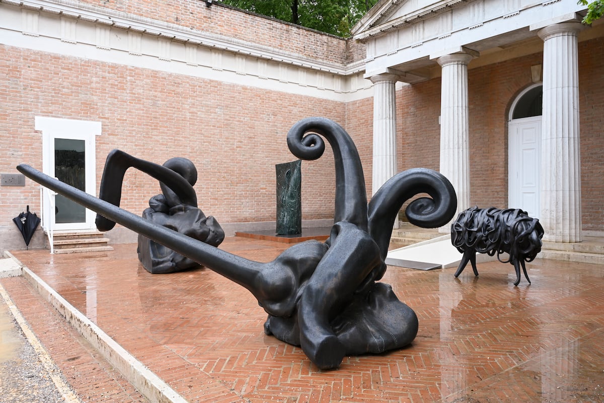 A Utah-born sculptor is at the center of controversy at Venice Bienniale
