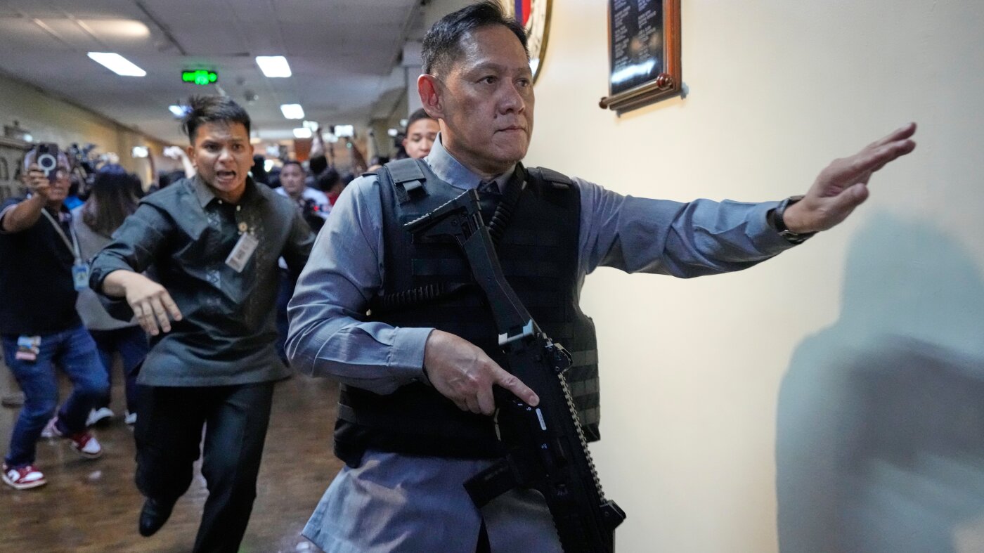 Philippine senator wanted by International Criminal Court flees Senate : NPR
