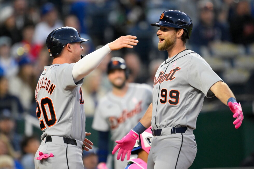 Workman's pinch-hit homer leads Tigers past Royals 6-3 to stop 5-game skid