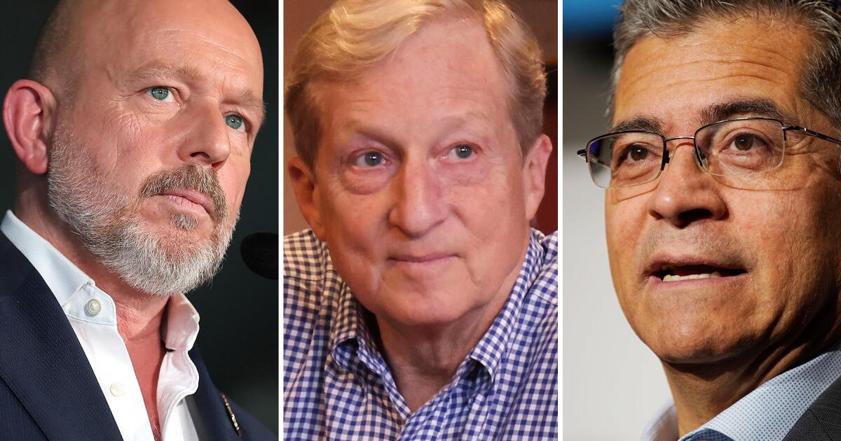 Becerra leads governor's race; Hilton, Steyer in tight contest for second spot