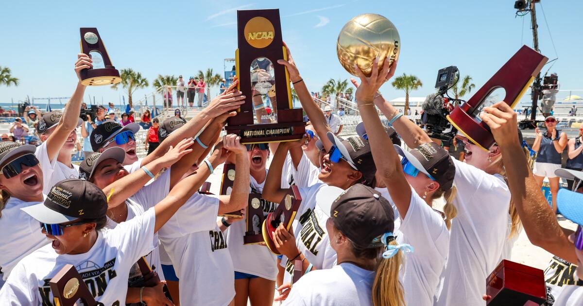 UCLA sweeps Stanford to win third beach volleyball championship
