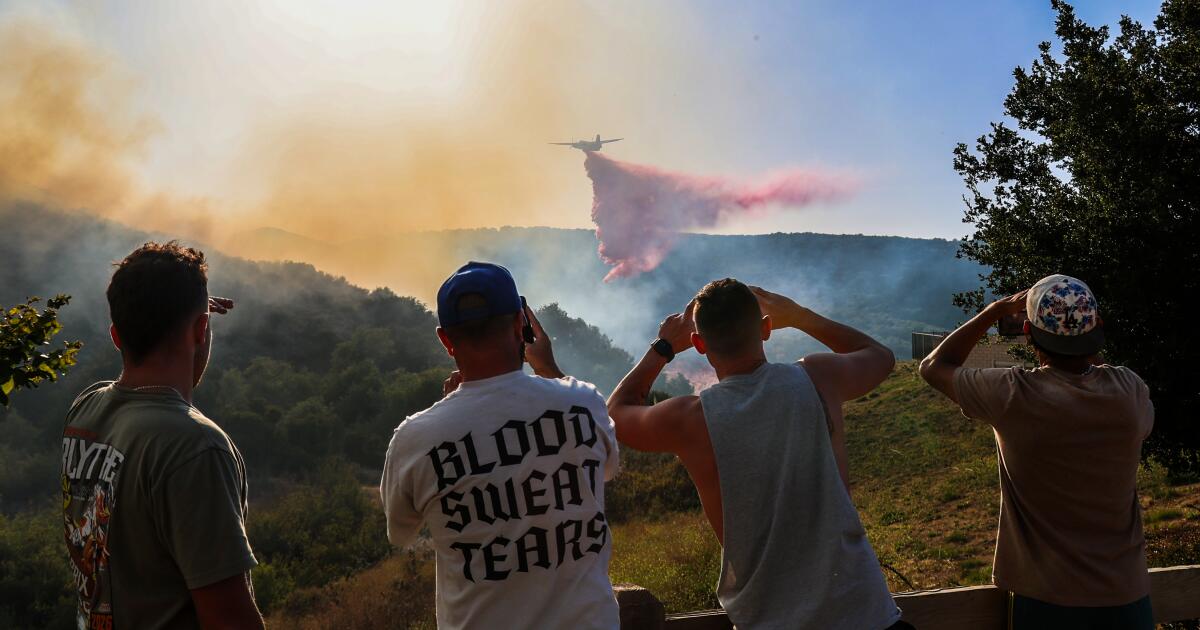 Crews fight wind, terrain as they battle Sandy fire
