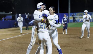 UCLA surrenders 10 runs in an inning, rallies to win regional opener