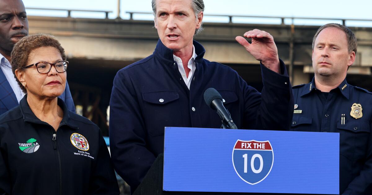 Newsom endorses Bass days before L.A. mayoral primary