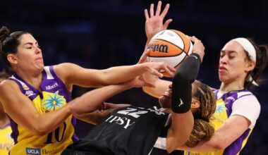 Sparks can't keep pace with defending champion Aces in loss