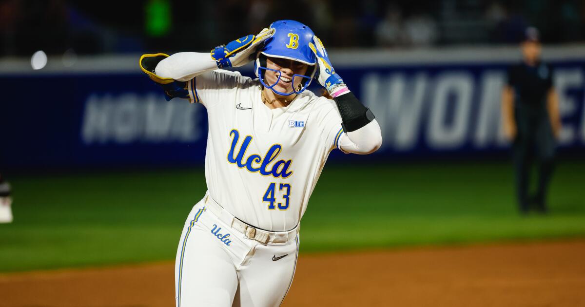 Megan Grant becomes UCLA's all-time home run leader in WCWS win