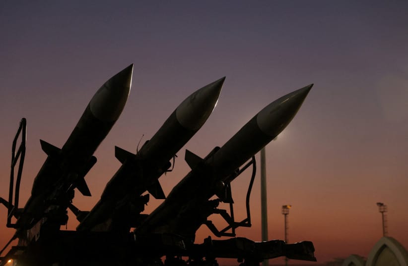 Iranian missiles are displayed at the Islamic Revolutionary Guard Corps(IRGC) Aerospace Force Museum in Tehran, Iran.