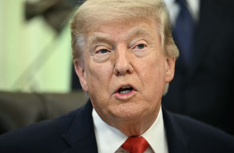 US President Donald Trump speaks before signing a proclamation in the Oval Office of the White House in Washington, DC, on June 11, 2026.