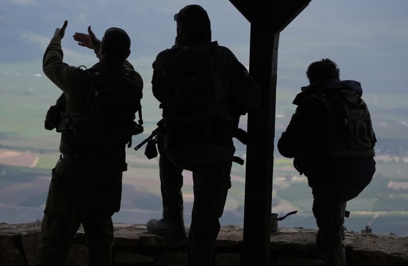 Israeli soldiers operate near the Israel–Lebanon border during Operation “Roar of the Lion,”. March 16, 2026.