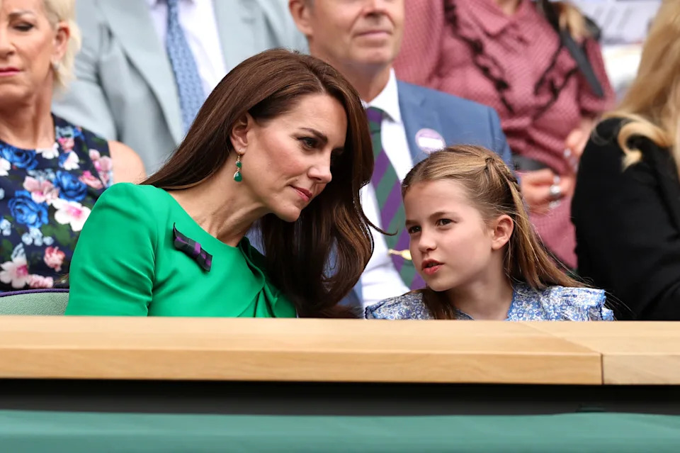 Princess Charlotte and Kate Middleton.
