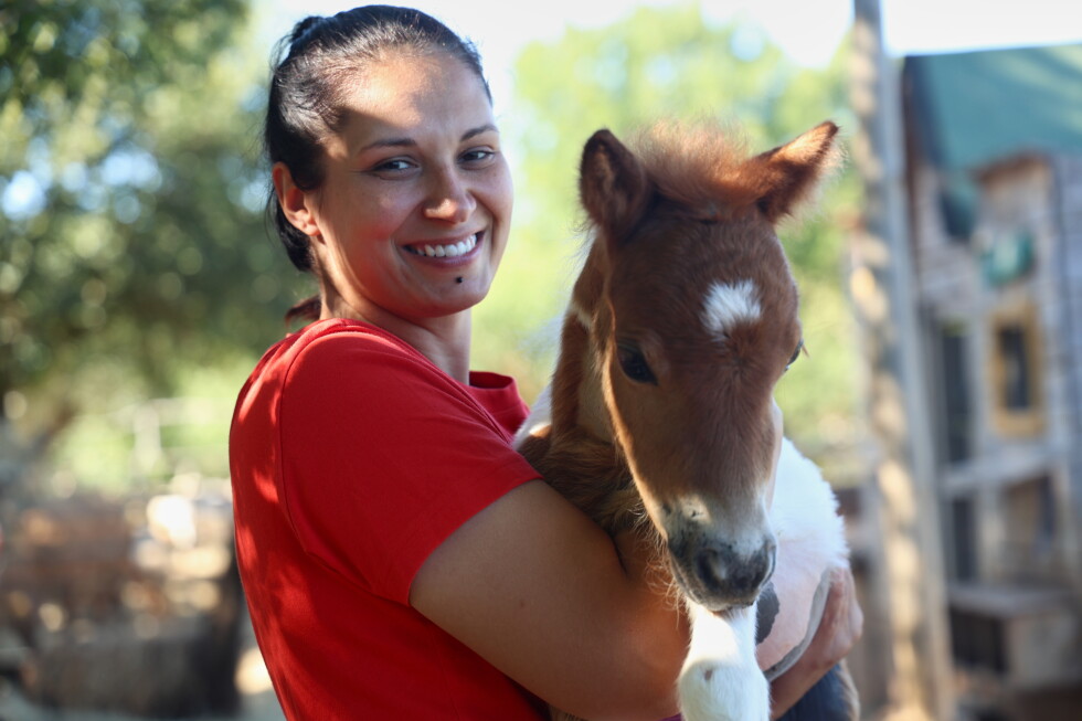 A month-old pony moves to an apartment in Croatia. Neighbors don't mind