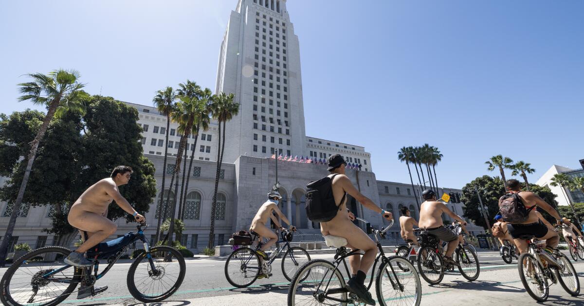 Two shot with BB gun at naked bike ride in downtown L.A.; suspect arrested