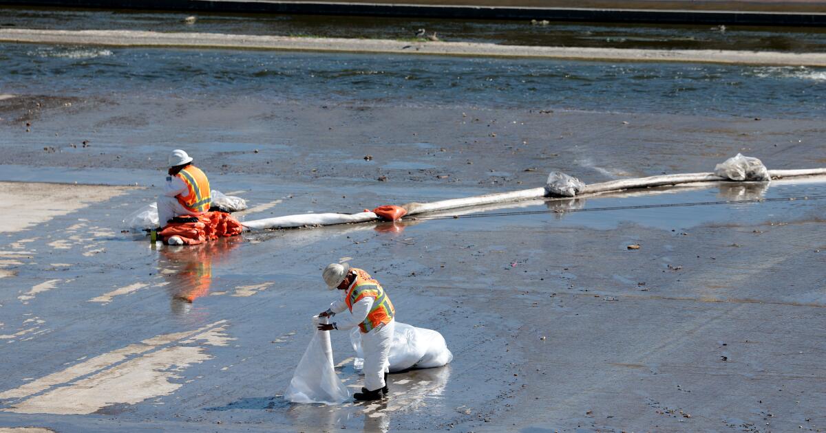 Water from Boyle Heights fire carries foam into L.A. River