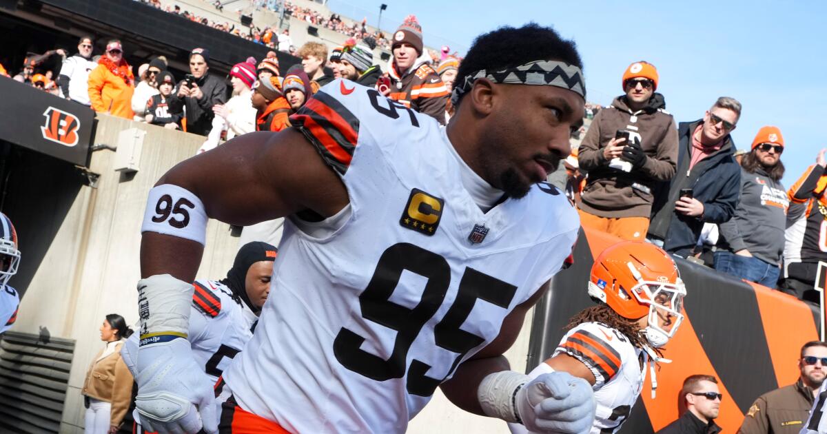 Rams acquiring Myles Garrett for Jared Verse in blockbuster trade