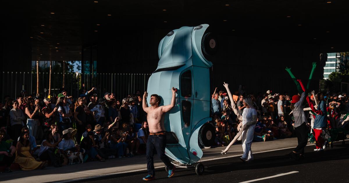 Puppets, performers and politics filled the streets at LACMA’s first-ever Art Parade