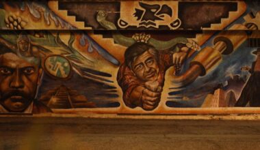 On the avenue that bears César Chávez's name, murals still honor him