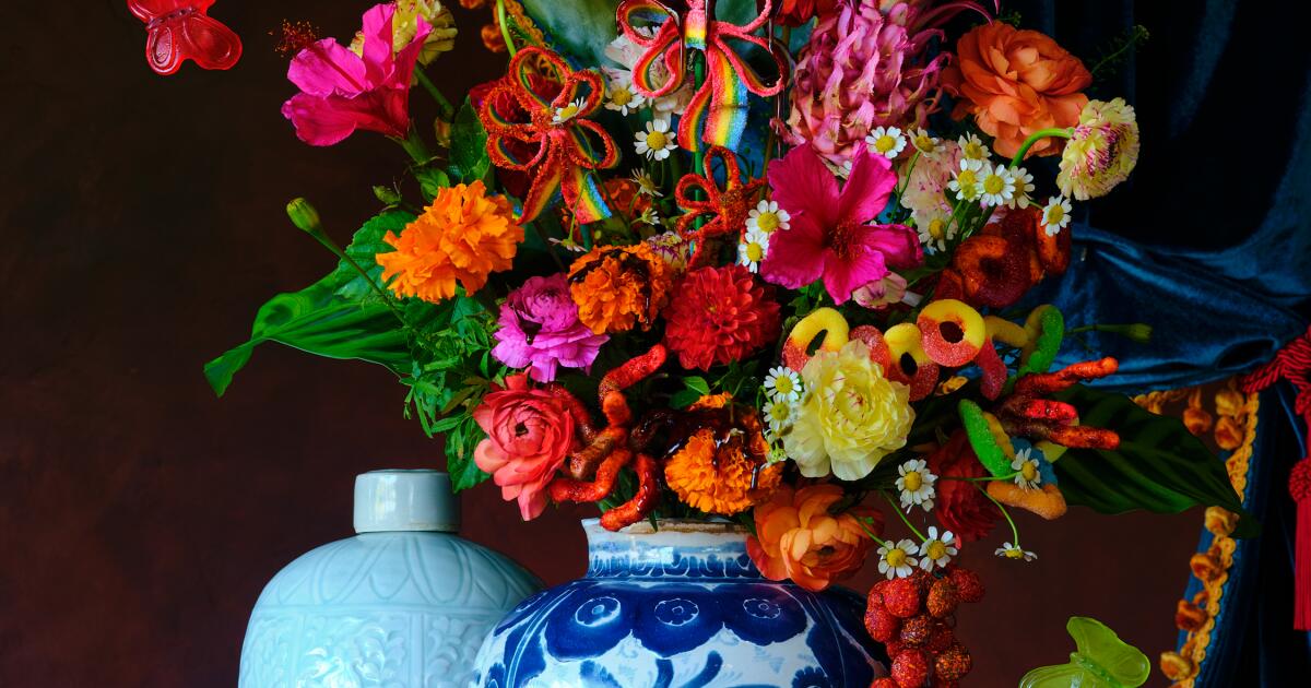 Stephanie Shih's site-specific still life at LACMA's David Geffen Galleries