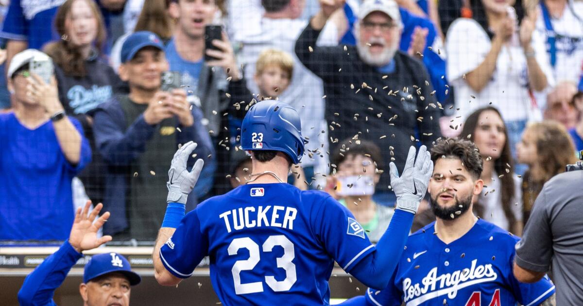 Kyle Tucker and Dalton Rushing hit homers as Dodgers rout Padres