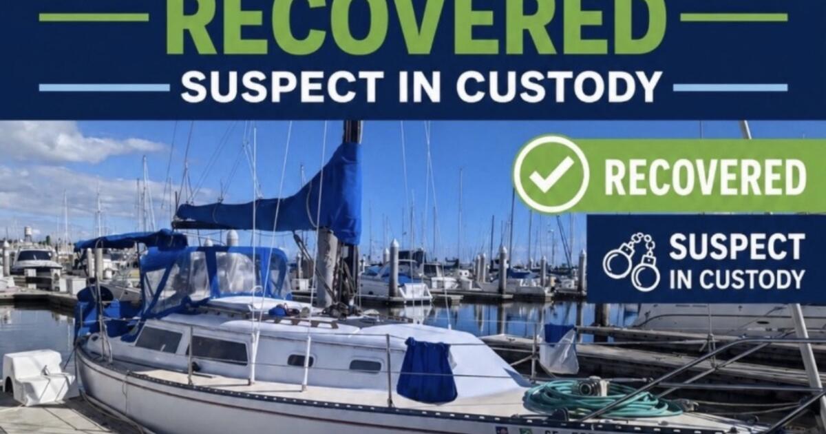SoCal deputies recover boat stolen from Marina del Rey Sea Scouts