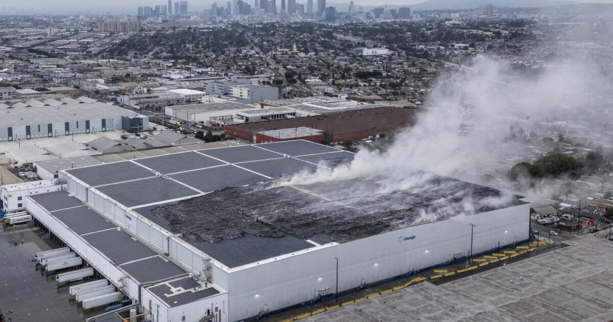 New shelter-in-place order in Boyle Heights after huge warehouse fire