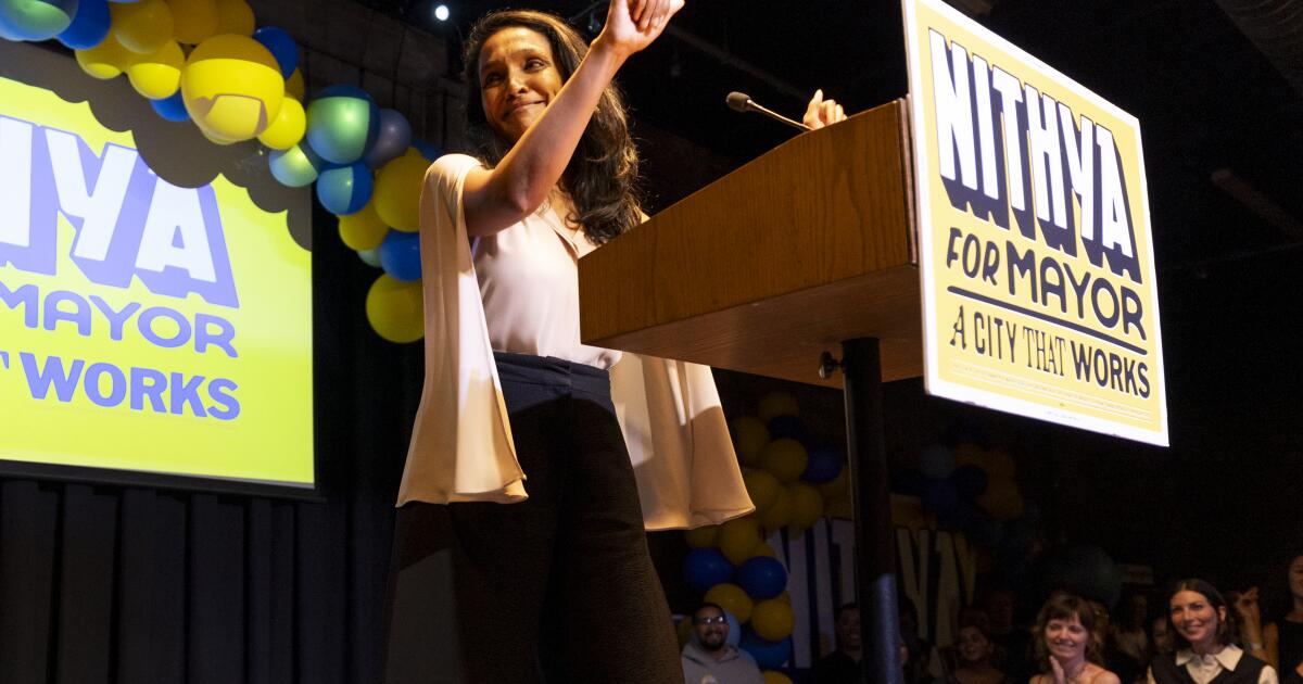 How Nithya Raman went from last-minute candidate to the L.A. mayor runoff