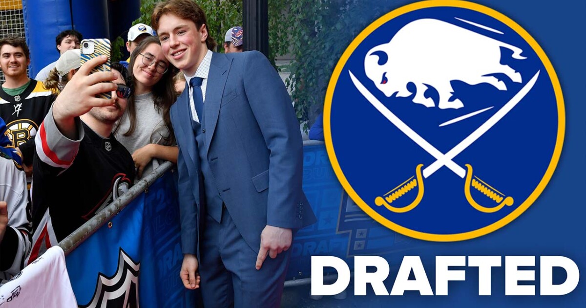 Buffalo Sabres select Daxon Rudolph with fourth overall pick in 2026 NHL Draft