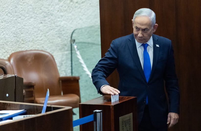 ISRAELI PRIME Minister Benjamin Netanyahu attends the State Comptroller elections at the plenum of the Knesset, in Jerusalem, June 3, 2026.