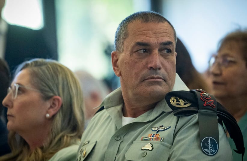 IDF Chief of Staff Eyal Zamir attends a ceremony marking the 50th anniversary of Operation Entebbe at the President’s Residence in Jerusalem, July 12, 2026.