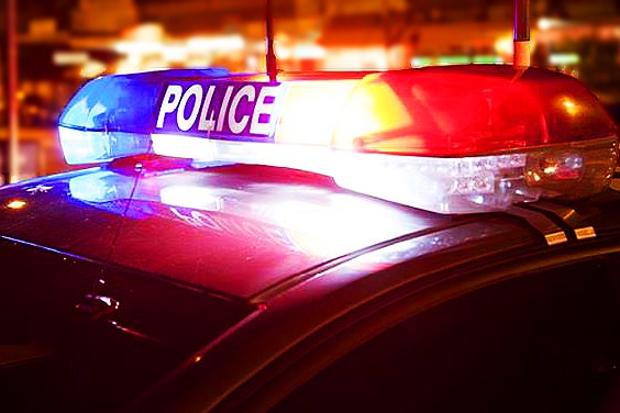 NT Police car flashing lights