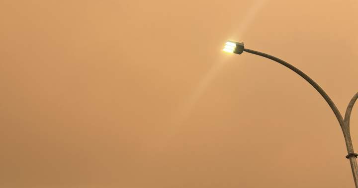 Kamloops skies turn orange as wildfire smoke drifts into region