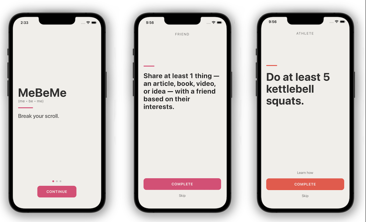 MeBeMe's new ‘interrupter’ app helps you become your best self instead of doomscrolling 