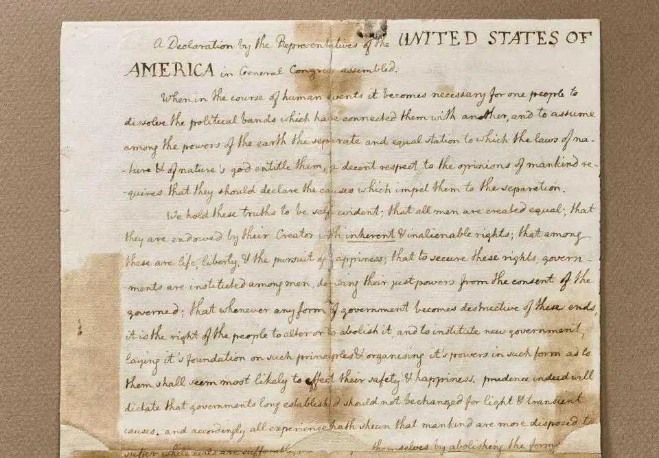 America 250: See a rare, handwritten copy of the Declaration of Independence at the New York Public Library