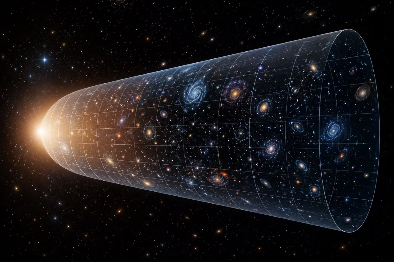 A view of the history of the Universe by AI.
