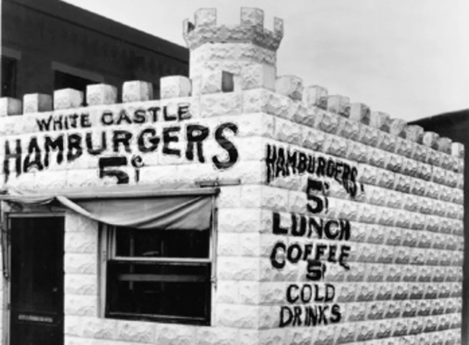The first White Castle restaurant opened in Wichita, Kansas, in 1921. The little burgers were 5 cents apiece.