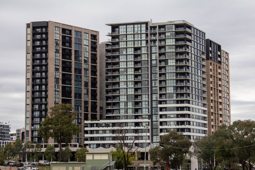 High rise apartment block