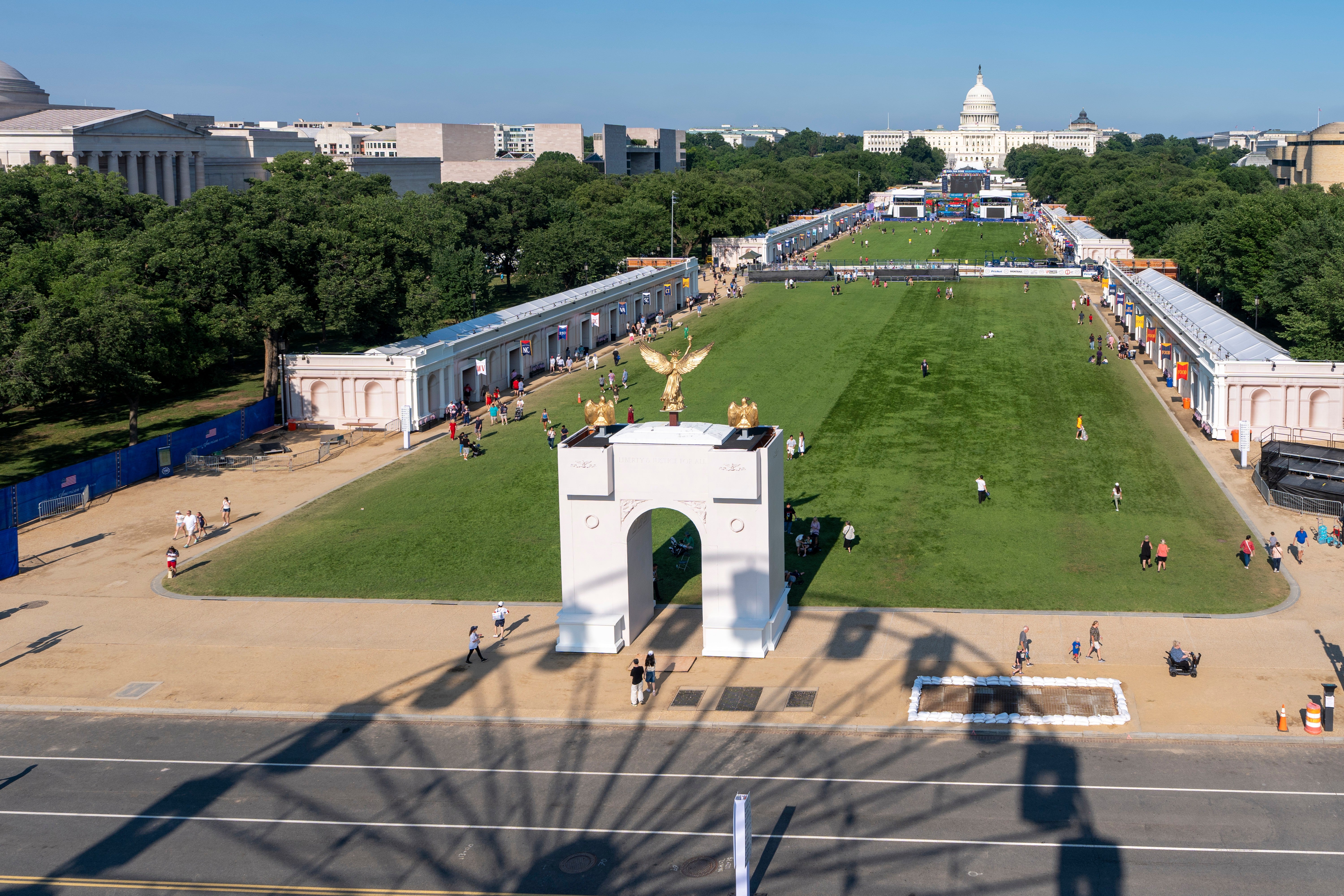 The Trump administration has struggled to attract large crowds to its Great American State Fair on the National Mall that celebrates 250 years since America’s founding