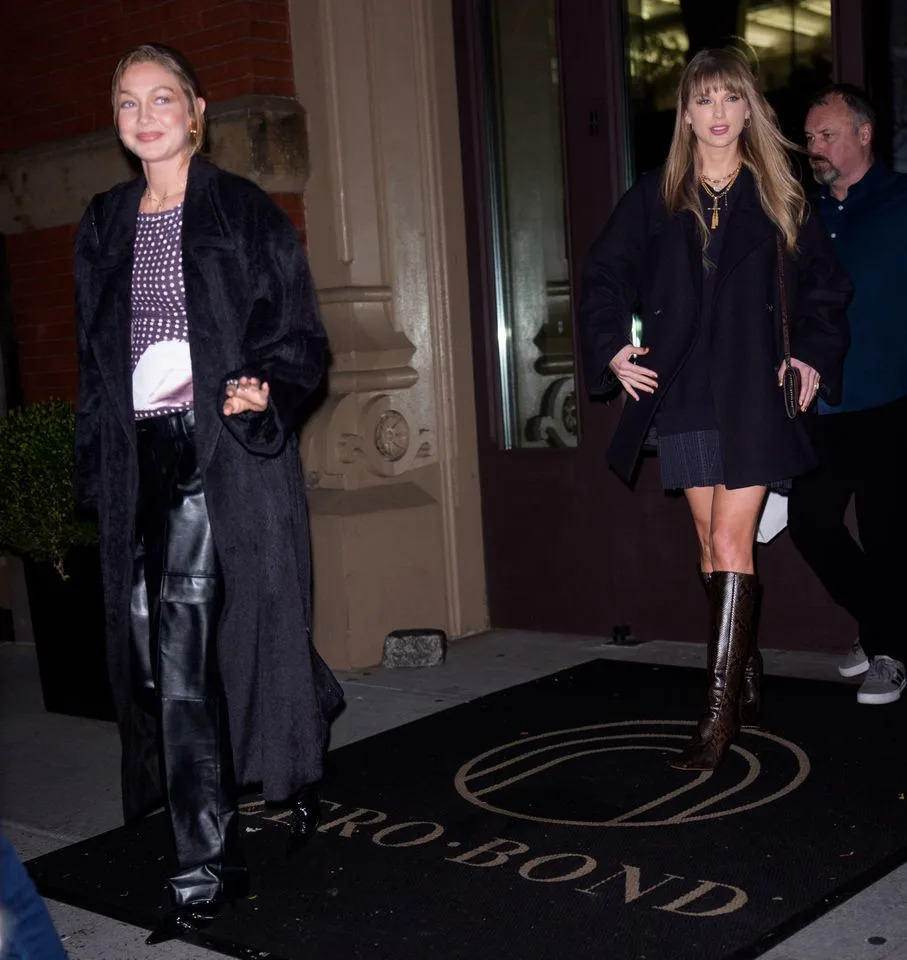 Gigi Hadid and Taylor Swift in New York City on November 3, 2025.Credit: Getty Images