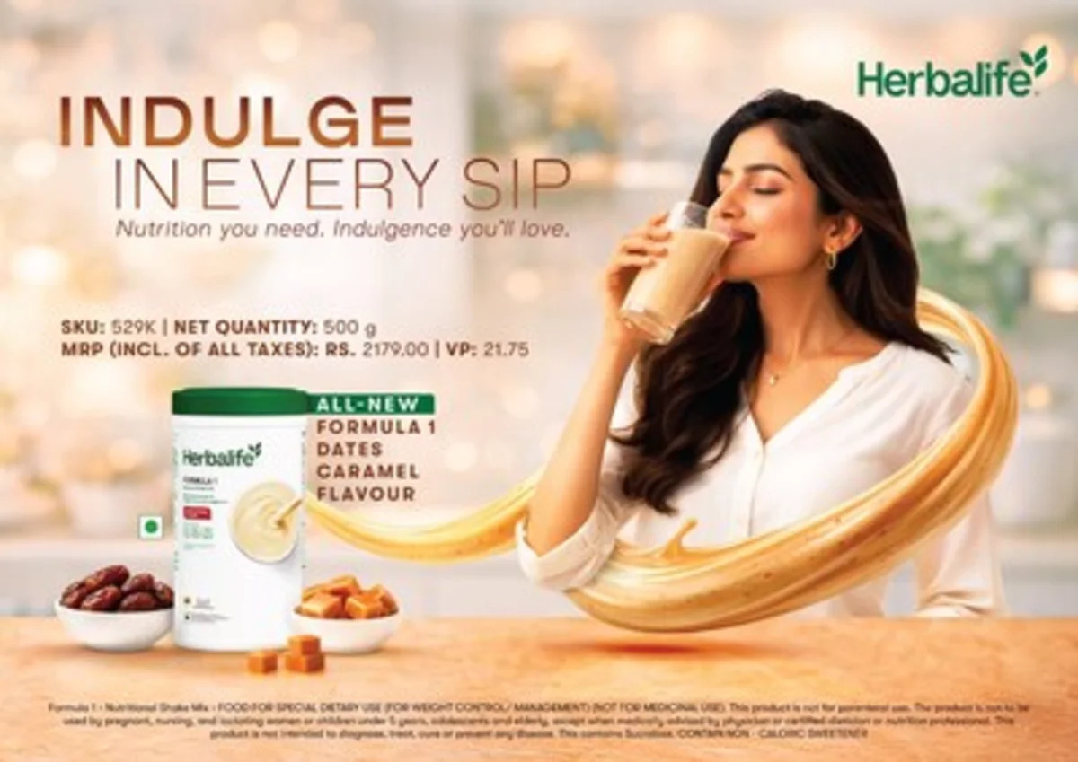 Herbalife India Introduces Dates Caramel Variant in its Formula 1 Nutritional Shake Range
