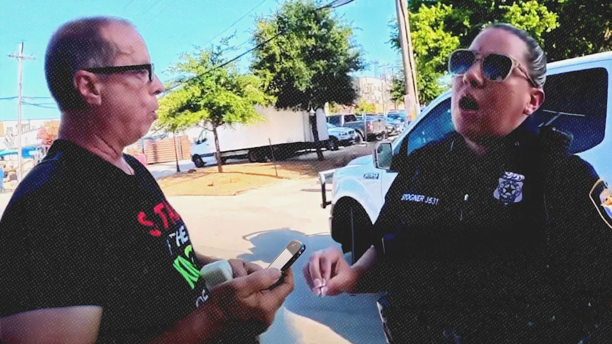 Video Shows Fort Worth Cop Ticketing a Preacher for 'Offensive' Speech at Pride Event