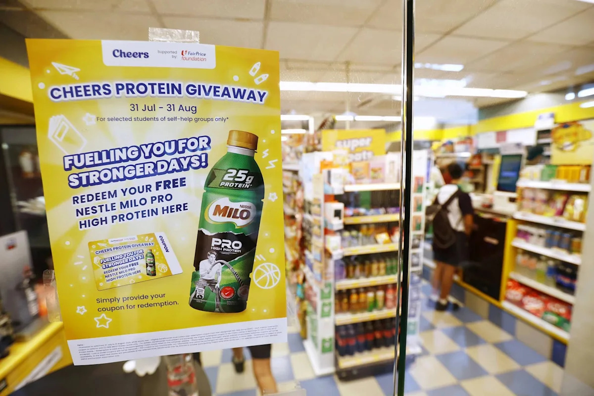 4,500 low-income youngsters to get protein drinks at Cheers outlets under FairPrice pilot programme