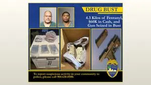 Jacksonville police seize 4.3 kilograms of fentanyl, enough for 215,000 lethal doses